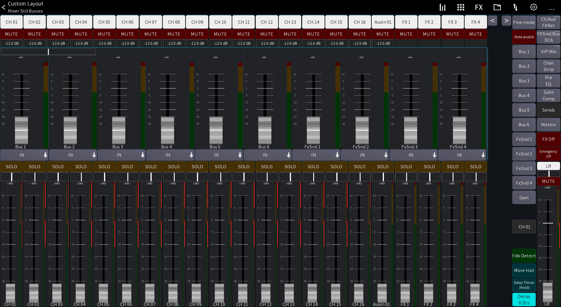 パレット ページ Zaxcom Aria-8 Mixing Panel - Trew Audio