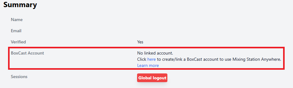 Link Account Button